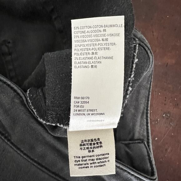 Free People Just Float On Super Flare Stretch Jeans Washed Black Women’s Size 26 - Picture 11 of 12